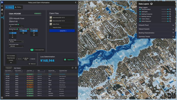 By connecting geospatial insights to insurance systems, we can bring forward insurance operations. 